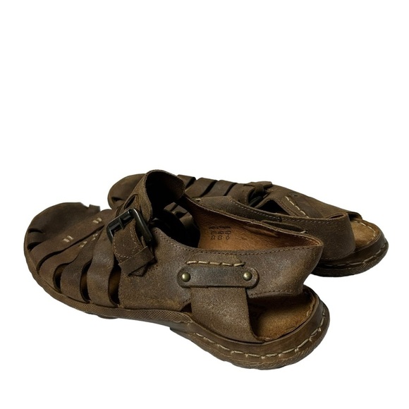 Josef Seibel men’s sandals brown leather size US 13/ EU 47 main image 4